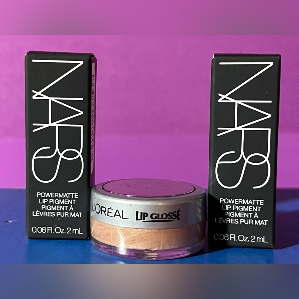 NARS Powermatte Lip Pigment Set and L’Oréal lip gloss Brand New 💄💋